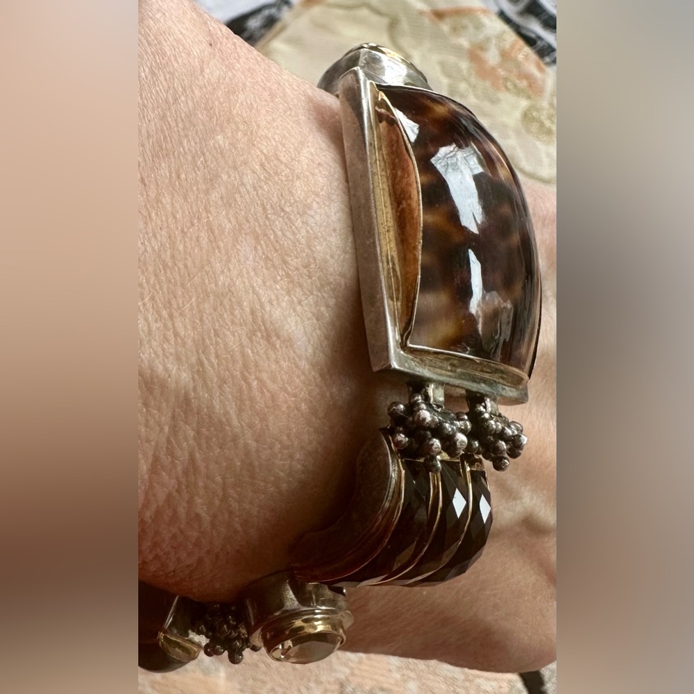 Michael Dawkins Sterling Silver Geometric Bracelet - Picture 4 of 11